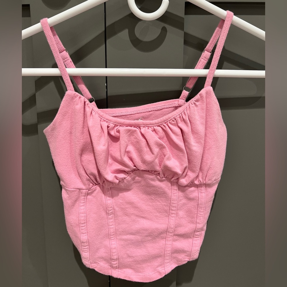 Hollister Pink Ruched Top